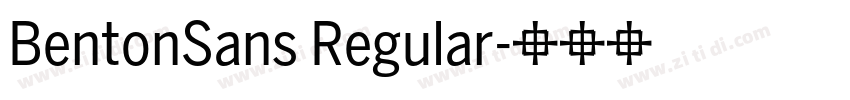 BentonSans Regular字体转换